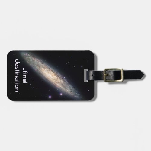 Name, Spiral Galaxy outer space picture Luggage Tag
