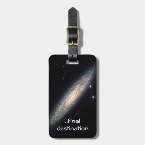 Name, Spiral Galaxy outer space picture Luggage Tag