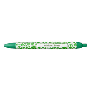 Name:  St Patrick's Green Random Shamrock Pattern Pen