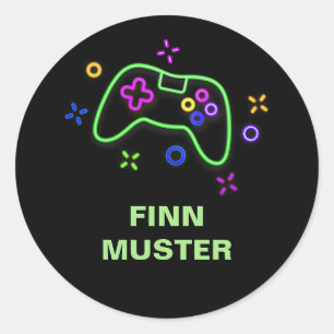 name sticker - game controller