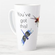 Name, Stylish 'You've got this!' Dragonfly Large