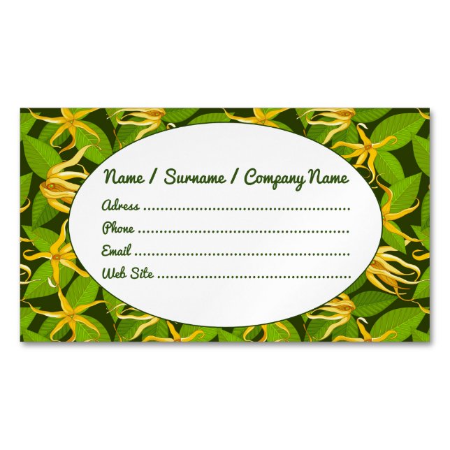 Name / Surname / Company Name Business Card Magnet (Front)