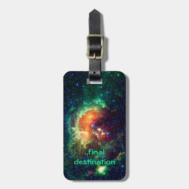 Name, Tadpole Nebula, Auriga Constellation Luggage Tag (Front Vertical)