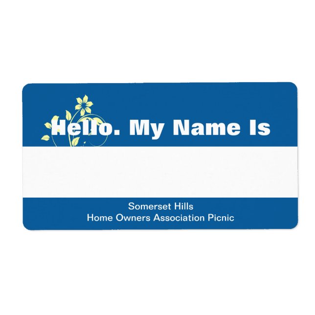 Name Tag (Front)