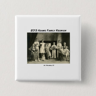 Name Tag Adams Reunion Pinback Button