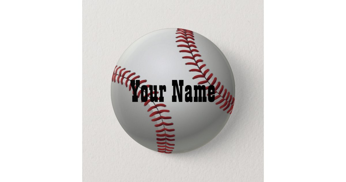 name tag baseball button pin zazzlecom