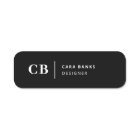 Name Tag | Black Magnetic or Pin Back Team Tags