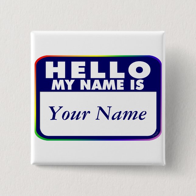Name Tag - Create Your Own Button (Front)
