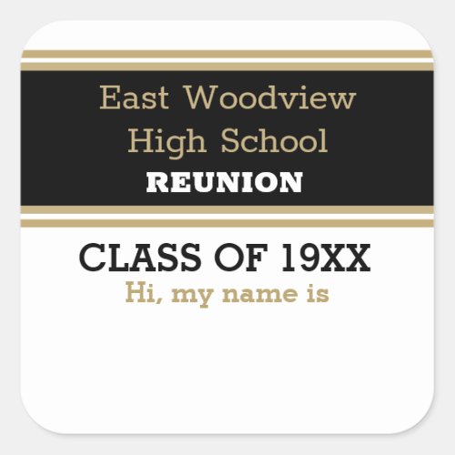 Name Tag Custom Class Reunion Stickers