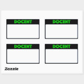 Name Tag Docent (Sheet)