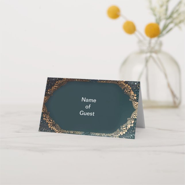 Name tag for wedding table places (Front)