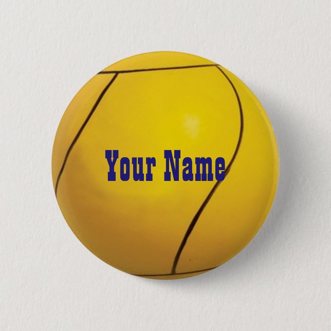 Name Tag Tether Ball Button (Front)