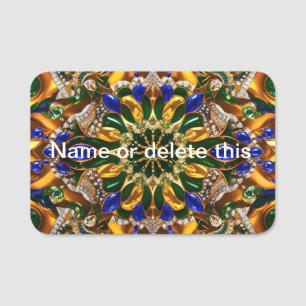 Name tag with Brazil Colors