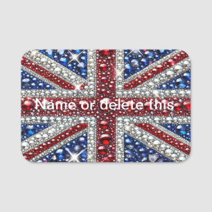 Name tag with British Colors