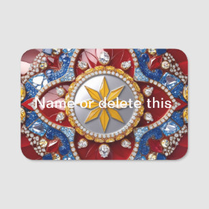 Name tag with Colombia Colors