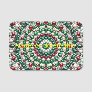 Name tag with Italian Colors