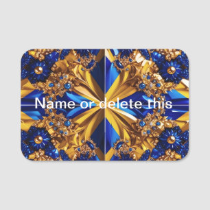Name tag with Sweden Colors