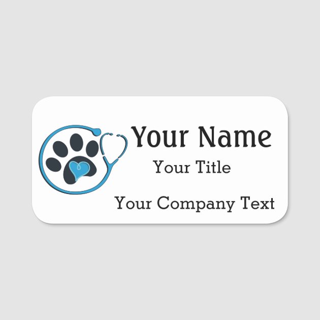 Free Printable Veterinary Name Badge Printable World Holiday