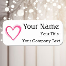 Name Tag with YOUR Logo Custom Text Badge