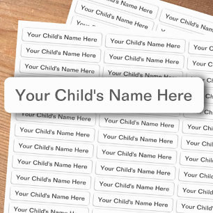 Name Tags for Child's Clothing Kids' Labels