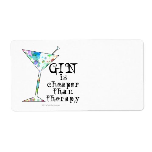 NAME TAGS LABELS _ GIN IS CHEAPER THAN THERAPY
