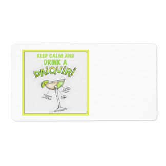 NAME TAGS, LABELS - KEEP CALM and DRINK A DAIQUIRI