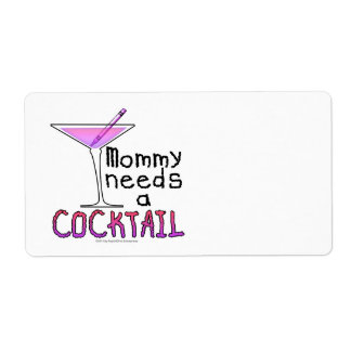 NAME TAGS - LABELS - Mommy Needs a COCKTAIL!