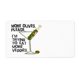 NAME TAGS, LABELS - More Olives - Eating Veggies!