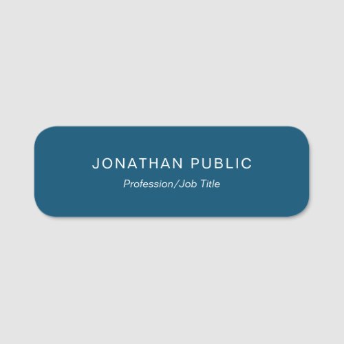 Name Tags Simple Modern Elegant Template Rounded