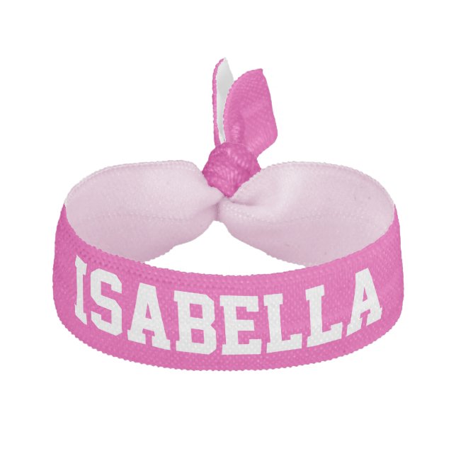 Name Template  Elastic Hair Tie (Front)