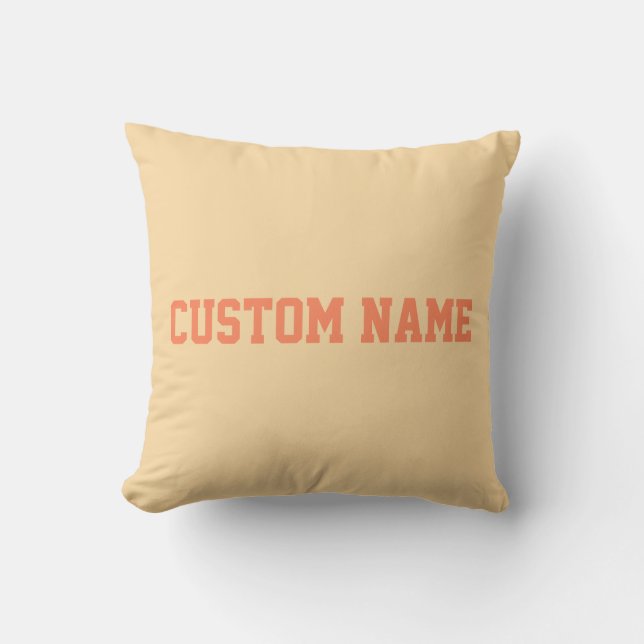 Name Template Throw Pillow (Front)