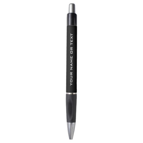 Name Text Template Elegant Personalized Black Pen