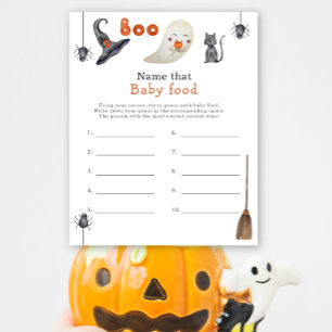 Name that baby food - Boo baby shower game