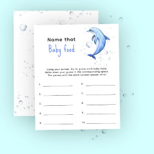 Name that baby food - nautical baby shower game