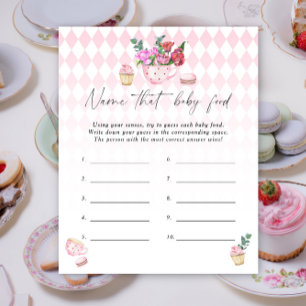 Name that baby food shower game - Tea party