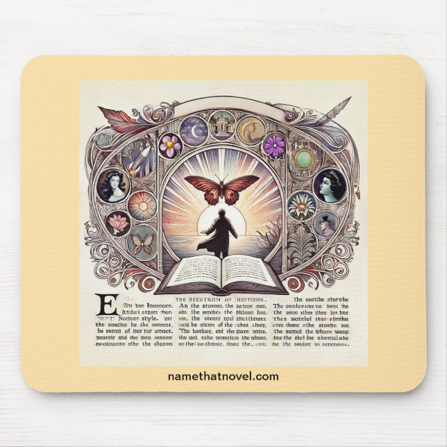 Name That Novel Mouse Pad (Front)
