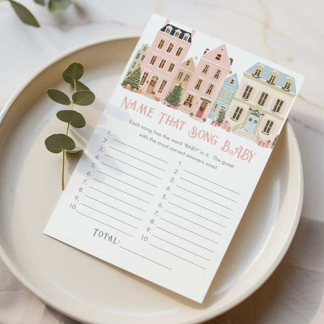 Name That Song Baby Christmas Village game (Creator Uploaded)