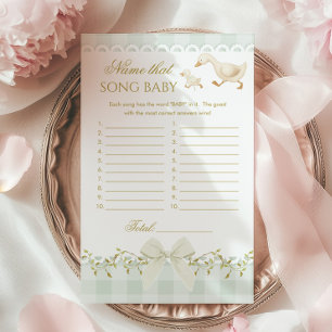 Name That Song Baby Goose Sage Baby Shower game