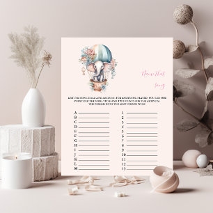 Name that song Baby Shower Game