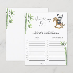 Name that song \ Bear theme baby shower game