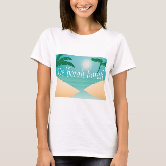 Name That T des: De'borah borah Boyfriend T-Shirt (Front)