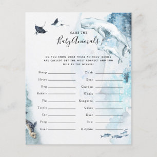 Name the Baby Animals   Baby Shower Game