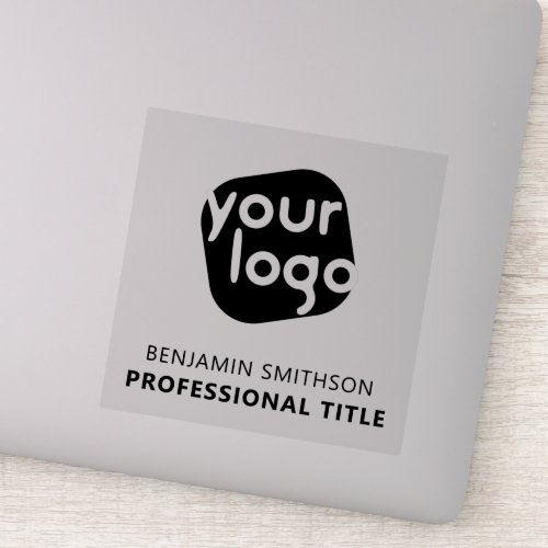  Name Title Add Your Logo Here Branded Transparent Sticker