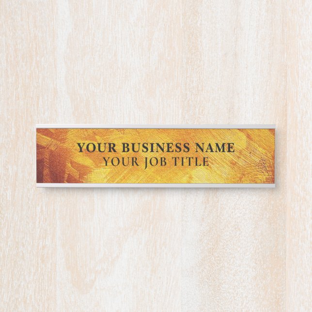 Name Title Employee Office Door Sign (Front)