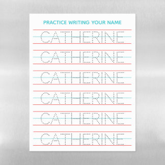 Name Tracing Handwriting Practice Magnetic Dry Erase Sheet
