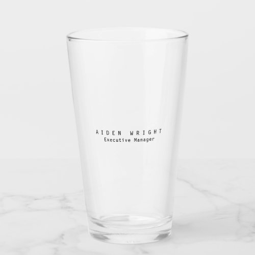 Name Trendy Stylish Modern Minimalist Plain Glass