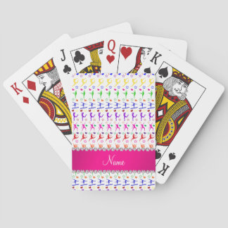Name white pink rainbow gymnastics hearts stars poker cards
