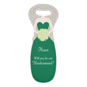 Name will you be our bridesmaid wine bag