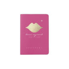 name with gold lips, feminine fuchsia pink