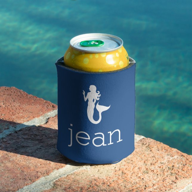 Name With Mermaid Can Cooler (In Situ Pool)